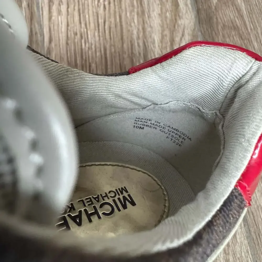 Michael Kors Olympia Logo Trainer Sneakers Size 10M NWOT